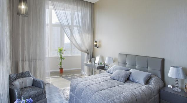 Romantyczna sypialnia w nowoczesnym stylu